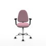 PIQUERAS Y CRESPO Silla de oficina Aýna Rosa con Brazos 2D