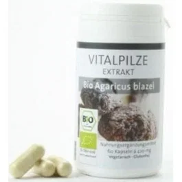 PILZE WOLHRAB Champiñón Del Sol Agaricus Blazei Bio 60 Cápsulas