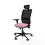 PIQUERAS Y CRESPO Silla de oficina Haches Rosa con mecanismo Sincro/Traslack