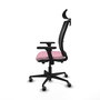 PIQUERAS Y CRESPO Silla de oficina Haches Rosa con mecanismo Sincro/Traslack