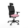 PIQUERAS Y CRESPO Silla de oficina Haches Rosa con mecanismo Sincro/Traslack