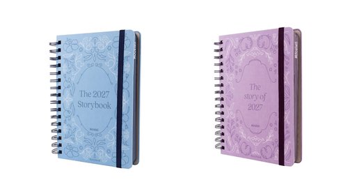 MOOVING Agenda Anual 2027 Storybook Wire-O con Tapa de Tela Surtida MOOVING Agenda Anual 2027 Storybook Wire-O con Tapa de Tela Surtida