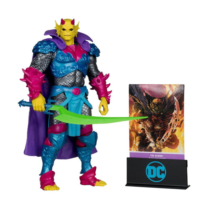 DC Multiverse Figura The Demon (Demon Knights) Black Light Edition (Gold Label) 18 cm
