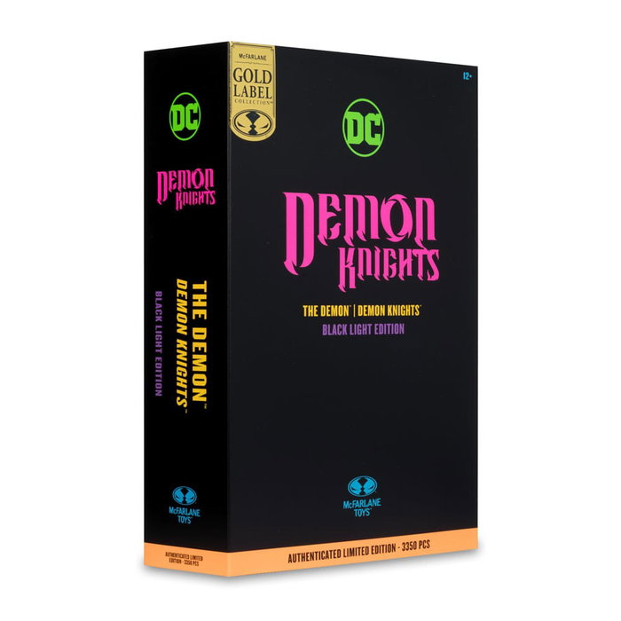 DC Multiverse Figura The Demon (Demon Knights) Black Light Edition (Gold Label) 18 cm
