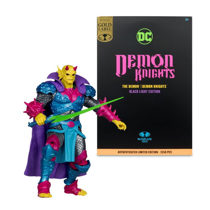 DC Multiverse Figura The Demon (Demon Knights) Black Light Edition (Gold Label) 18 cm