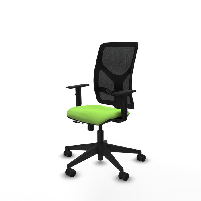 PIQUERAS Y CRESPO Silla de oficina Motilla Sincro/Traslack Pistacho/Negro