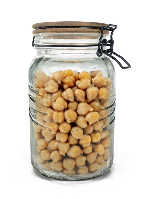 La Mediterranea Tarro de Vidrio con Tapa de Acacia 1500 ml, Dimensiones 11,5 cm (Ancho) x 19,7 cm (Alto) x 11,7 cm (Largo) (12 Unidades) La Mediterranea Tarro de Vidrio con Tapa de Acacia 1500 ml, Dimensiones 11,5 cm (Ancho) x 19,7 cm (Alto) x 11,7 cm (Largo) (12 Unidades)