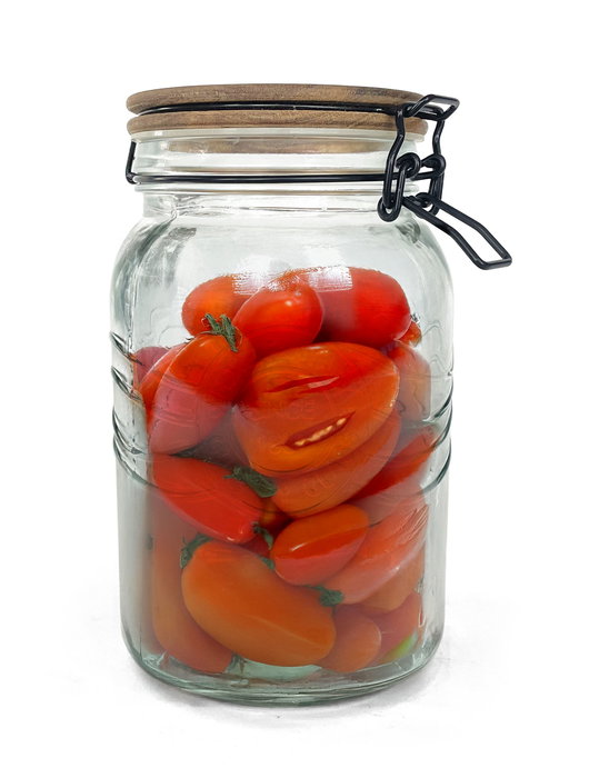 La Mediterranea Tarro de Vidrio con Tapa de Acacia 1500 ml, Dimensiones 11,5 cm (Ancho) x 19,7 cm (Alto) x 11,7 cm (Largo) (12 Unidades) La Mediterranea Tarro de Vidrio con Tapa de Acacia 1500 ml, Dimensiones 11,5 cm (Ancho) x 19,7 cm (Alto) x 11,7 cm (Largo) (12 Unidades)