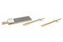 DKD Home Decor Sushi Set 6 Bambú Pizarra 28x9x2 Natural/Negro