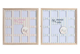 DKD Home Decor Marco Multifoto Patitos Surtido Azul y Rosa