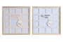 DKD Home Decor Marco Multifoto Patitos Surtido Azul y Rosa