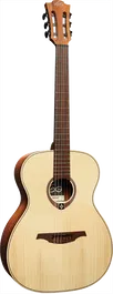 LAG Guitarra Acústica Nylon Auditorium Natural Abeto Engelmann Macizo Acabado Satinado