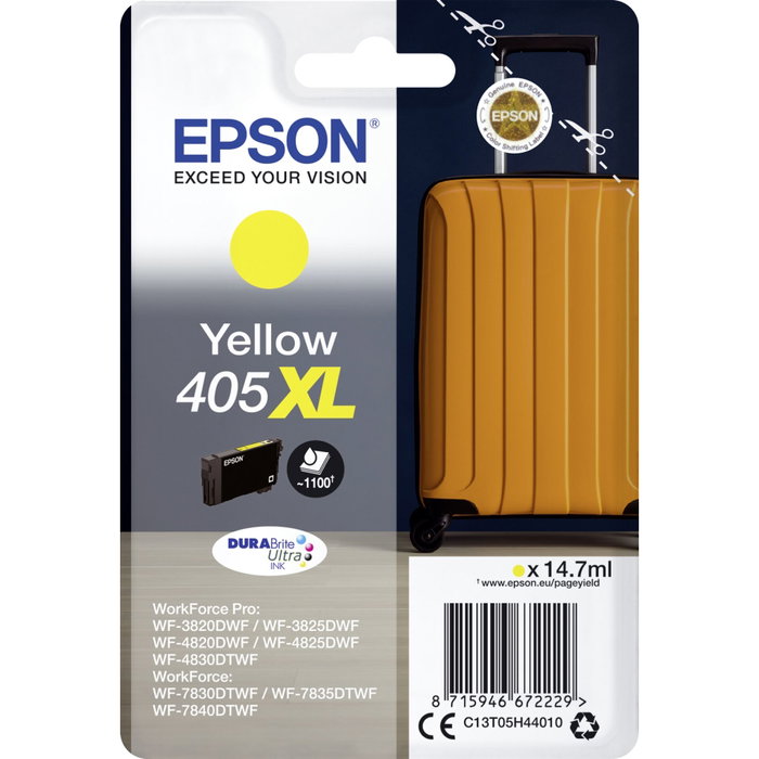 Epson Cartucho de Tinta 405XL Amarillo DURABrite Ultra