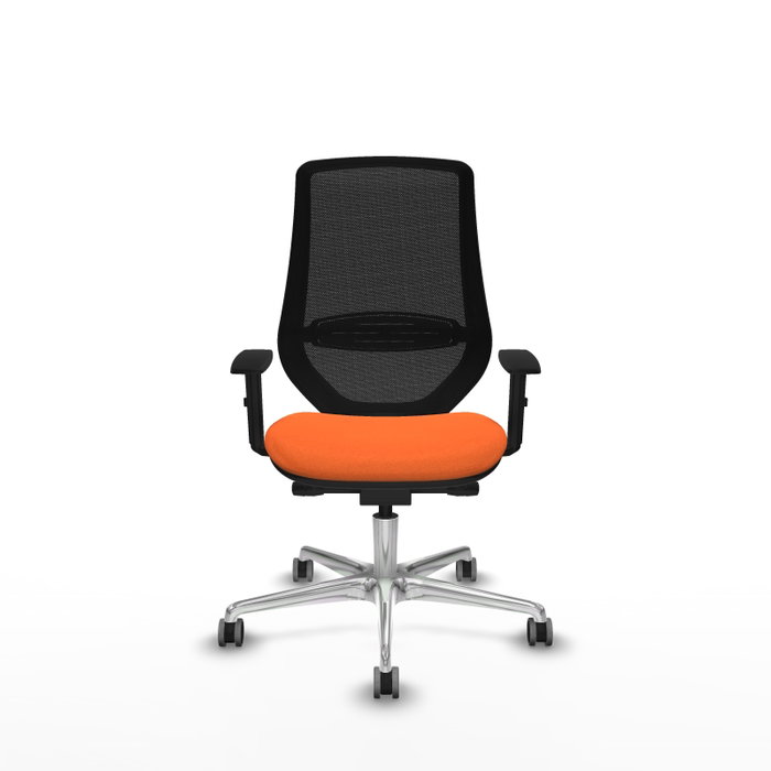 PIQUERAS Y CRESPO Silla de oficina Mardos con mecanismo Sincro/Traslack Naranja/Negro PIQUERAS Y CRESPO Silla de oficina Mardos con mecanismo Sincro/Traslack Naranja/Negro