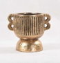 DKD Home Decor Jarrón Magnesia Envejecido Dorado
