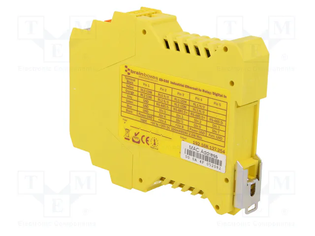 BRAINBOXES ED-538 Módulo de automatización puerta Modbus BRAINBOXES ED-538 Módulo de automatización puerta Modbus