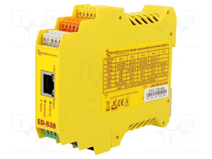 BRAINBOXES ED-538 Módulo de automatización puerta Modbus BRAINBOXES ED-538 Módulo de automatización puerta Modbus