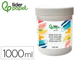 Liderpapel Gesso Acrílico Preparador de Superficies Bote 1L