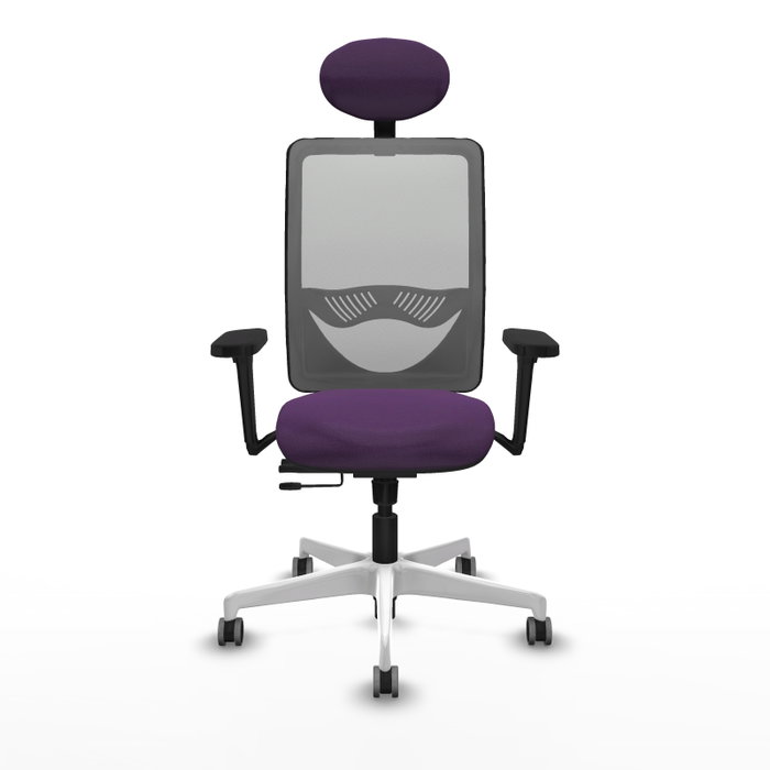 PIQUERAS Y CRESPO Silla de oficina Zulema con mecanismo Sincro/Traslack, Morado y Gris PIQUERAS Y CRESPO Silla de oficina Zulema con mecanismo Sincro/Traslack, Morado y Gris