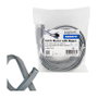 LogiLink Funda para cables con cremallera, Poliéster, 30 mm, 2 m, gris