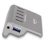 DeLOCK Concentrador USB 10 Gbps con 4 puertos USB Tipo-A y 1 puerto de carga rápida, Gris
