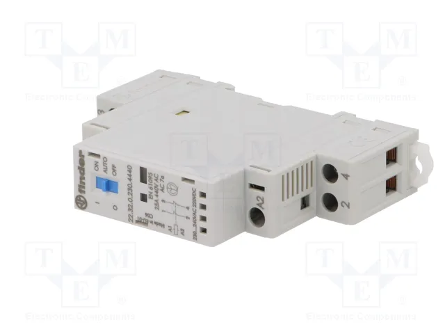 FINDER Contactor de Instalación Modular 2-polar 25A 230VAC/230VDC NC x2