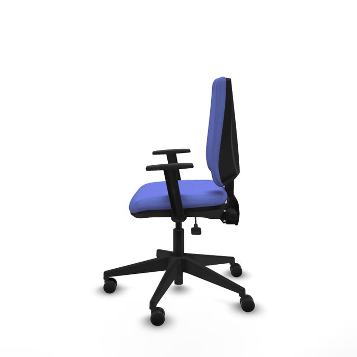 PIQUERAS Y CRESPO Silla de oficina Elche, Mecanismo Asincro, Azul claro