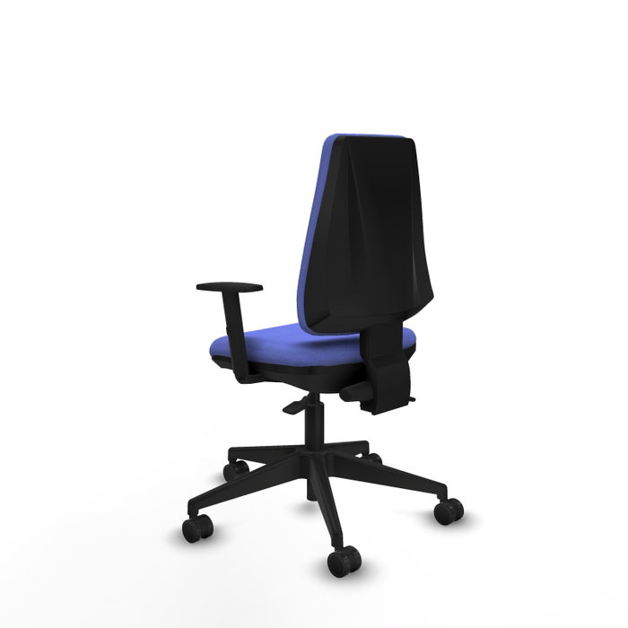 PIQUERAS Y CRESPO Silla de oficina Elche, Mecanismo Asincro, Azul claro