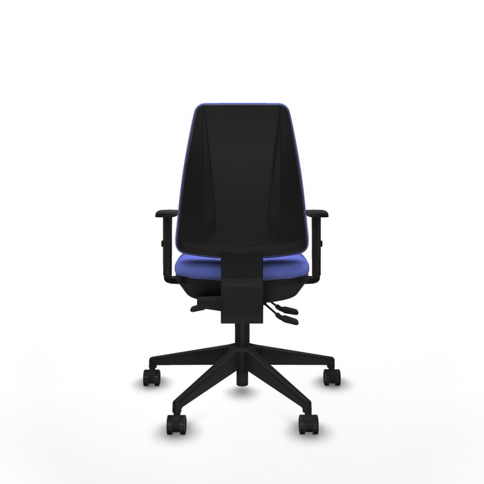 PIQUERAS Y CRESPO Silla de oficina Elche, Mecanismo Asincro, Azul claro