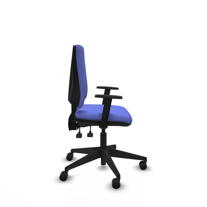 PIQUERAS Y CRESPO Silla de oficina Elche, Mecanismo Asincro, Azul claro