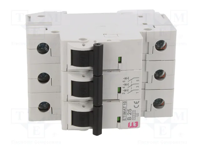 ETI POLAM ETIMAT 10 3P B25 Interruptor magnetotérmico 25A 3P 10kA