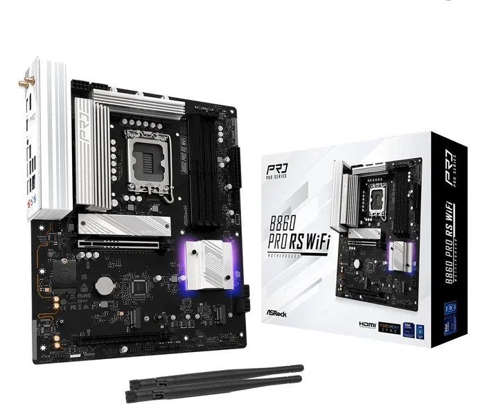 ASRock B860 Pro RS WiFi LGA 1851 ATX DDR5 ASRock B860 Pro RS WiFi LGA 1851 ATX DDR5