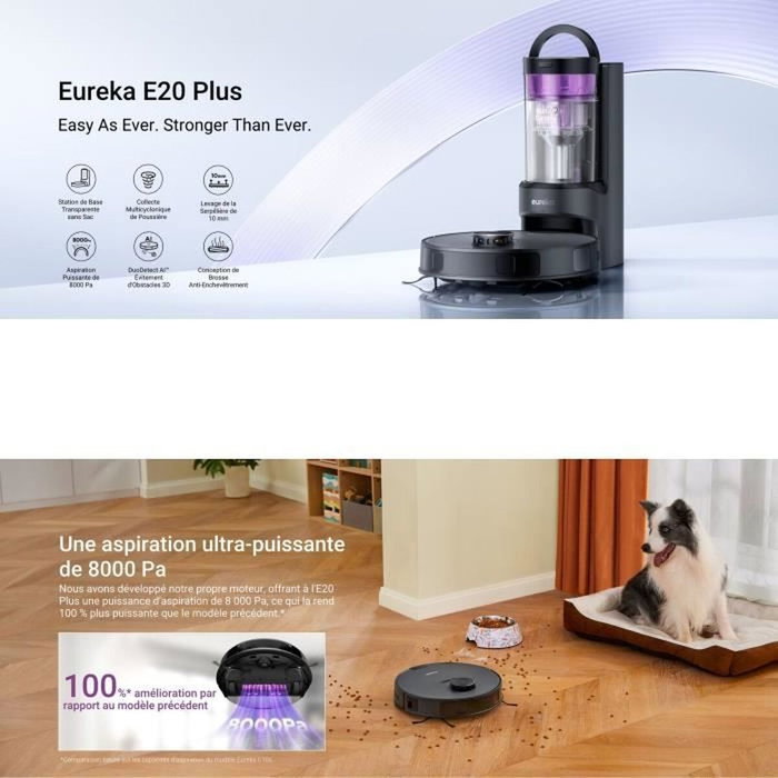 Eureka E20 Plus Robot aspirador Negro Eureka E20 Plus Robot aspirador Negro