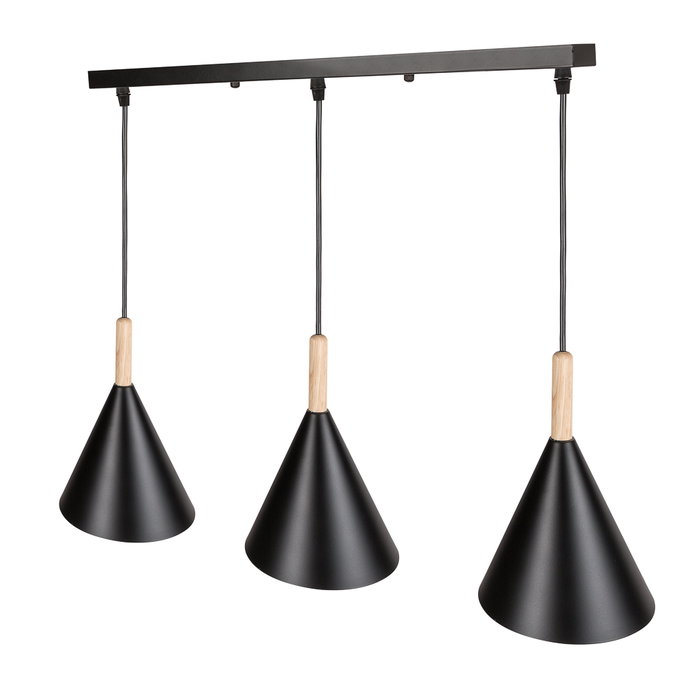 Madeleine Lámpara Colgante 3xE27 Negro Sin Bombilla Madeleine Lámpara Colgante 3xE27 Negro Sin Bombilla