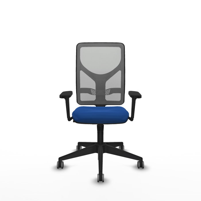 PIQUERAS Y CRESPO Silla de oficina Motilla con mecanismo Sincro, Azul y Gris