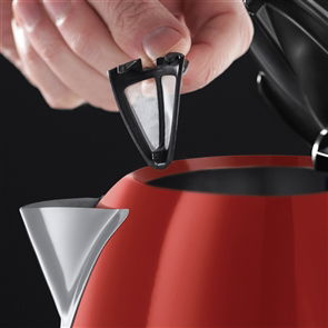 Russell Hobbs Hervidor 20412-70 Colours Plus+, 1,7L, Ebullición Rápida, Rojo