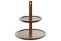 DKD Home Decor Frutero de Acacia de 2 Pisos Natural