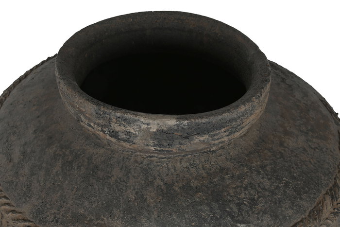 DKD Home Decor Ánfora de Terracota Negra Pieza Única Antigua DKD Home Decor Ánfora de Terracota Negra Pieza Única Antigua