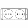 Kramer Electronics TS-2DE Toma de corriente
