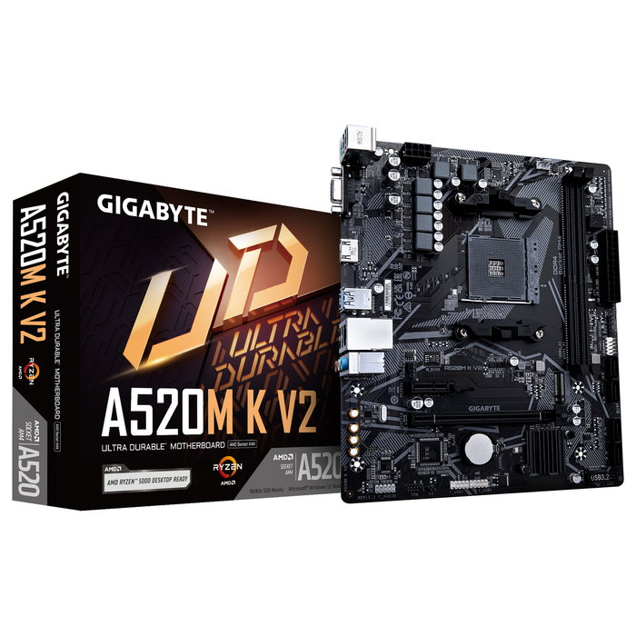 GIGABYTE A520M K V2 AM4 DDR4 Micro ATX