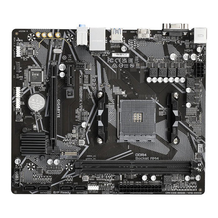 GIGABYTE A520M K V2 AM4 DDR4 Micro ATX