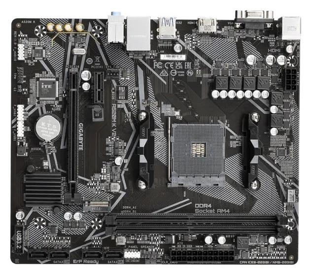 GIGABYTE A520M K V2 AM4 DDR4 Micro ATX