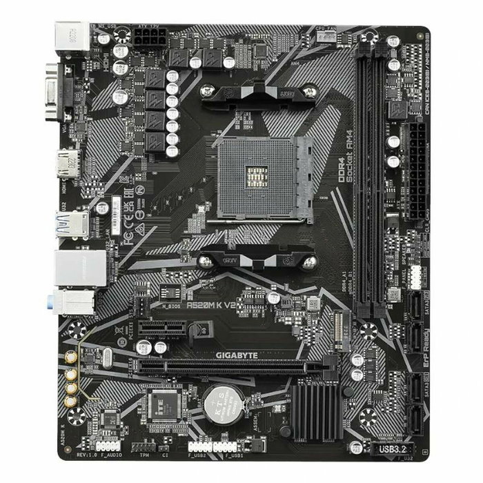 GIGABYTE A520M K V2 AM4 DDR4 Micro ATX