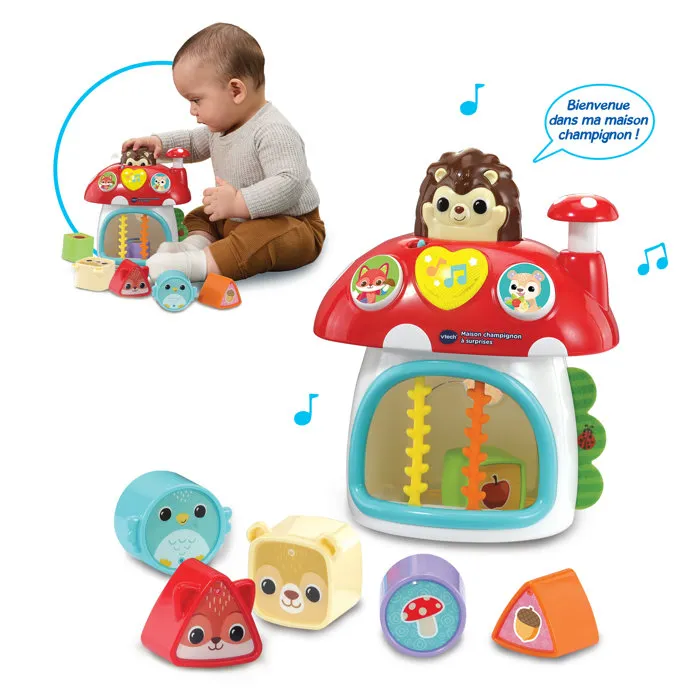 Vtech Baby Casa de Hongos con Sorpresas Multicolor - Juego Educativo para Bebé