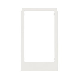 BERKER 13207009 Marco de diseño rectangular gran tamaño blanco brillante