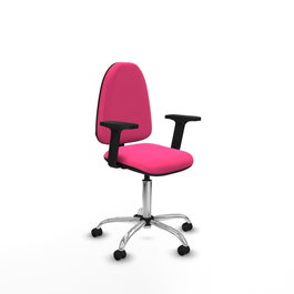 PIQUERAS Y CRESPO Silla de oficina Aýna Rosa con Brazos 2D