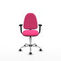 PIQUERAS Y CRESPO Silla de oficina Aýna Rosa con Brazos 2D