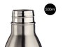 Kinvara Termo Botella Acero Inoxidable 500 ml, Mantiene Frío/Calor, 7x27x7 cm, Color Metal, Con Tapa de PP y Silicona (Set de 12)