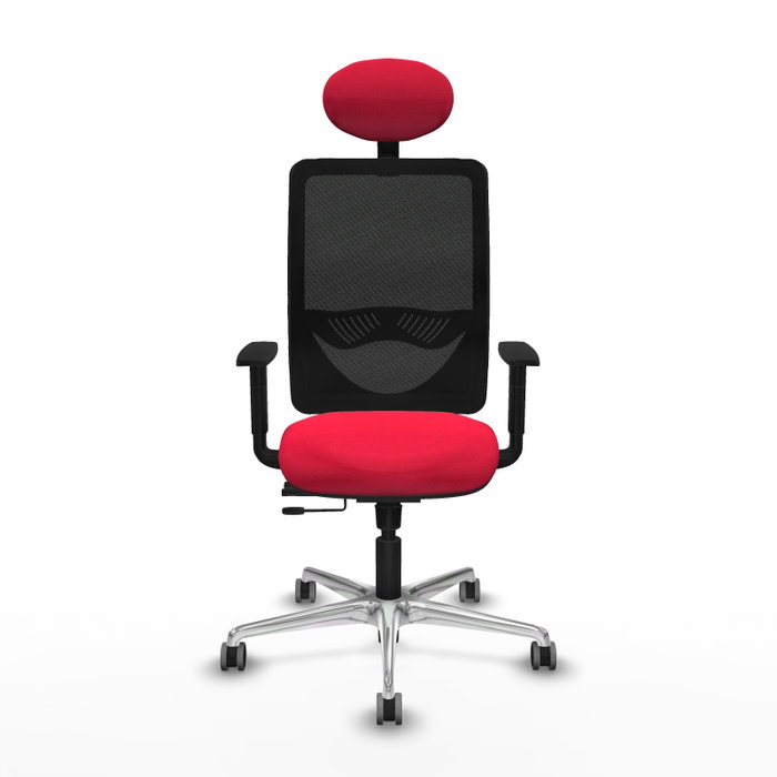 PIQUERAS Y CRESPO Silla de oficina Zulema con mecanismo Sincro/Traslack, Rojo y Negro PIQUERAS Y CRESPO Silla de oficina Zulema con mecanismo Sincro/Traslack, Rojo y Negro