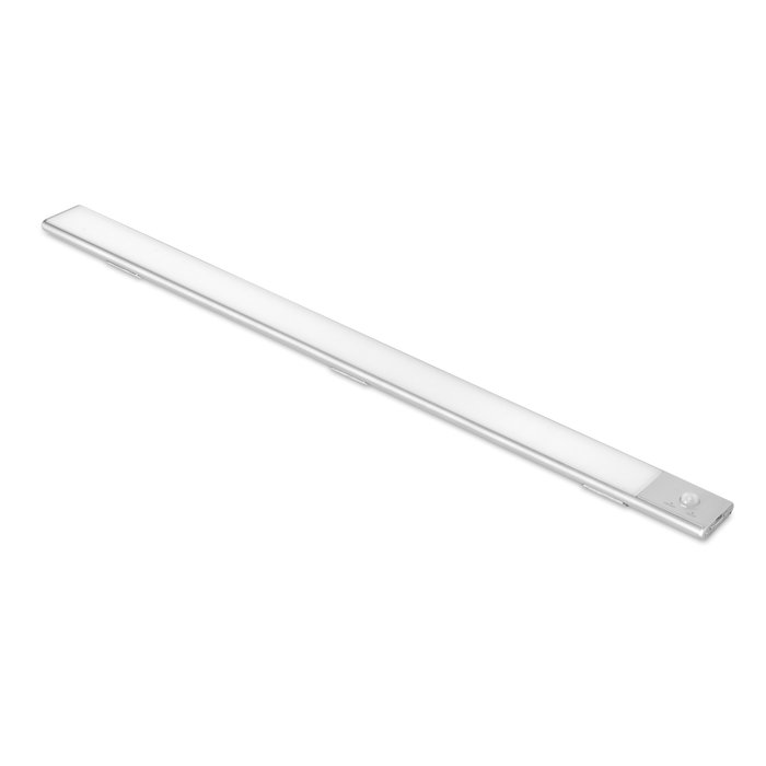 Emuca Aplique LED Kaus recargable por USB con sensor de movimiento, L600mm, Anodizado mate Emuca Aplique LED Kaus recargable por USB con sensor de movimiento, L600mm, Anodizado mate
